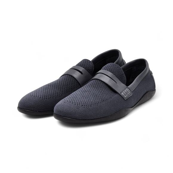 Harrys London Basel Knit Cotton Men's Loafers Gray - New $495 - Picture 8 of 9